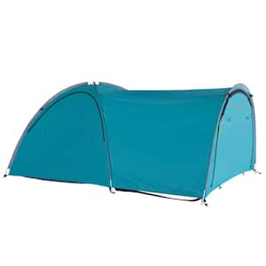 Blue Pop Up Automatic Setup Truck Bed Tent, Weatherproof, PU2000mm Double Layer Rainfly Adjustable 5,5.5,6, 6.5,8 ft.