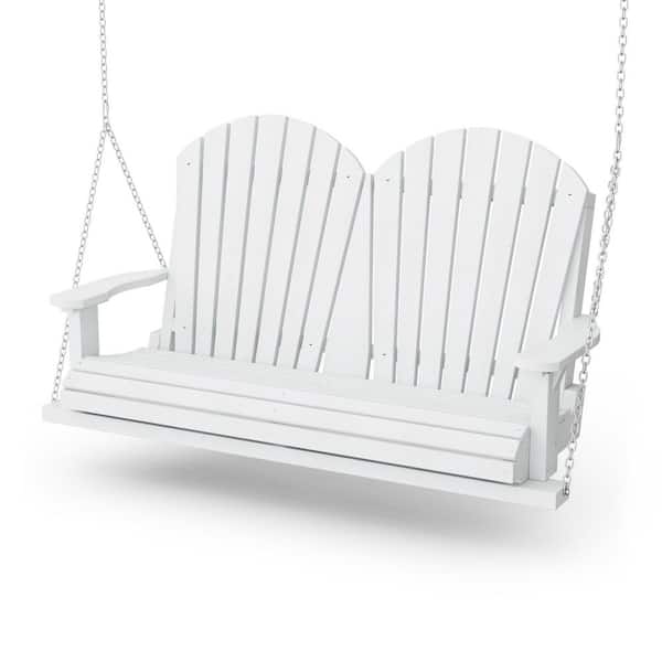 Wildridge Heritage 2-Person White Plastic Porch Swing