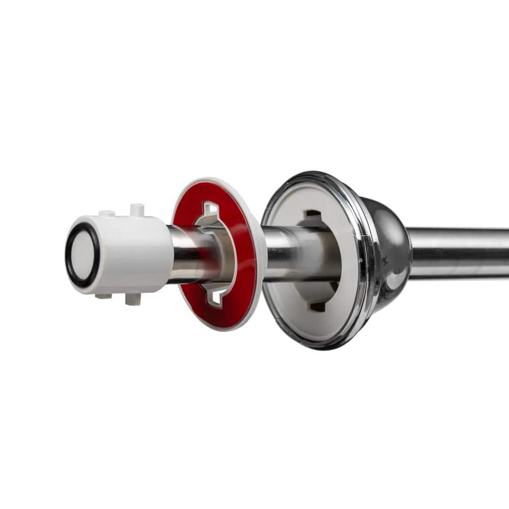 Stick N Lock Stainless Steel Adjustable 40" Tension Shower Curtain Rod