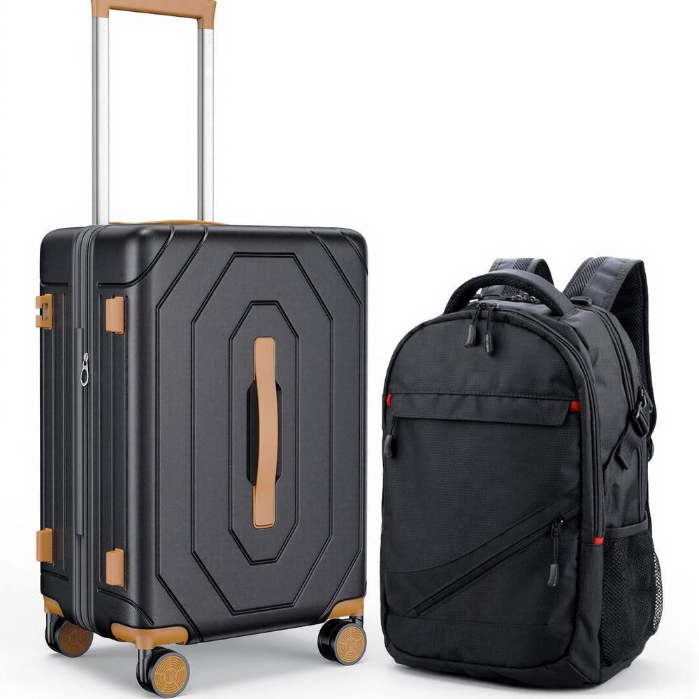 E-10 E-25 ガルバタシュ　セット HONGGE 2-Piece Hardside Luggage Set and Backpack Set, with TSA