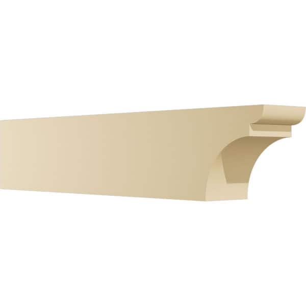 Ekena Millwork Standard Yorktown 4 in. W x 6 in. H x 30 in. D Signature Urethane Rafter Tail Outlooker
