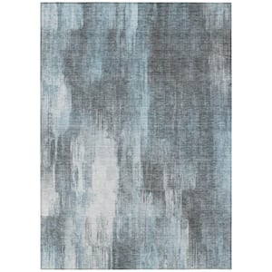 Chantille ACN567 Teal 9 ft. x 12 ft. Machine Washable Indoor/Outdoor Geometric Area Rug