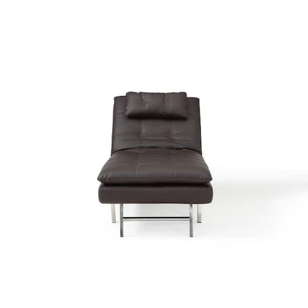 Relax A Lounger Arnold Faux Leather, Faux Leather Chaise Lounge