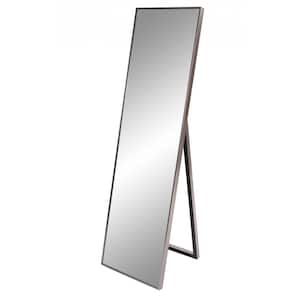 19 in. W x 35 in. H Plastic Brushed Brass Standing Mirror