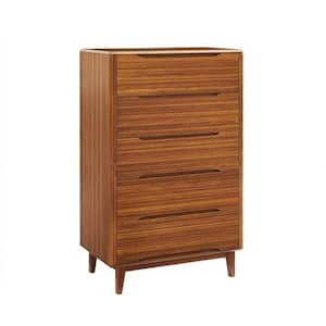 Currant 5-Drawer Amber Chest of Drawer 52 in. x 32 in. x 19 in.