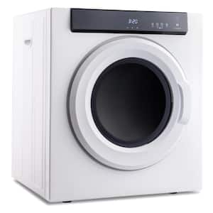3.23 cu. ft. Vented Smart Electric Portable Electric Dryer in White with Touch Screen