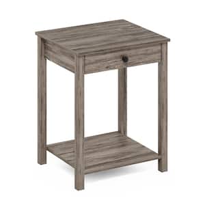 Montale 17.7 in. Rustic Oak Rectangle Wood Side Table with Drawer