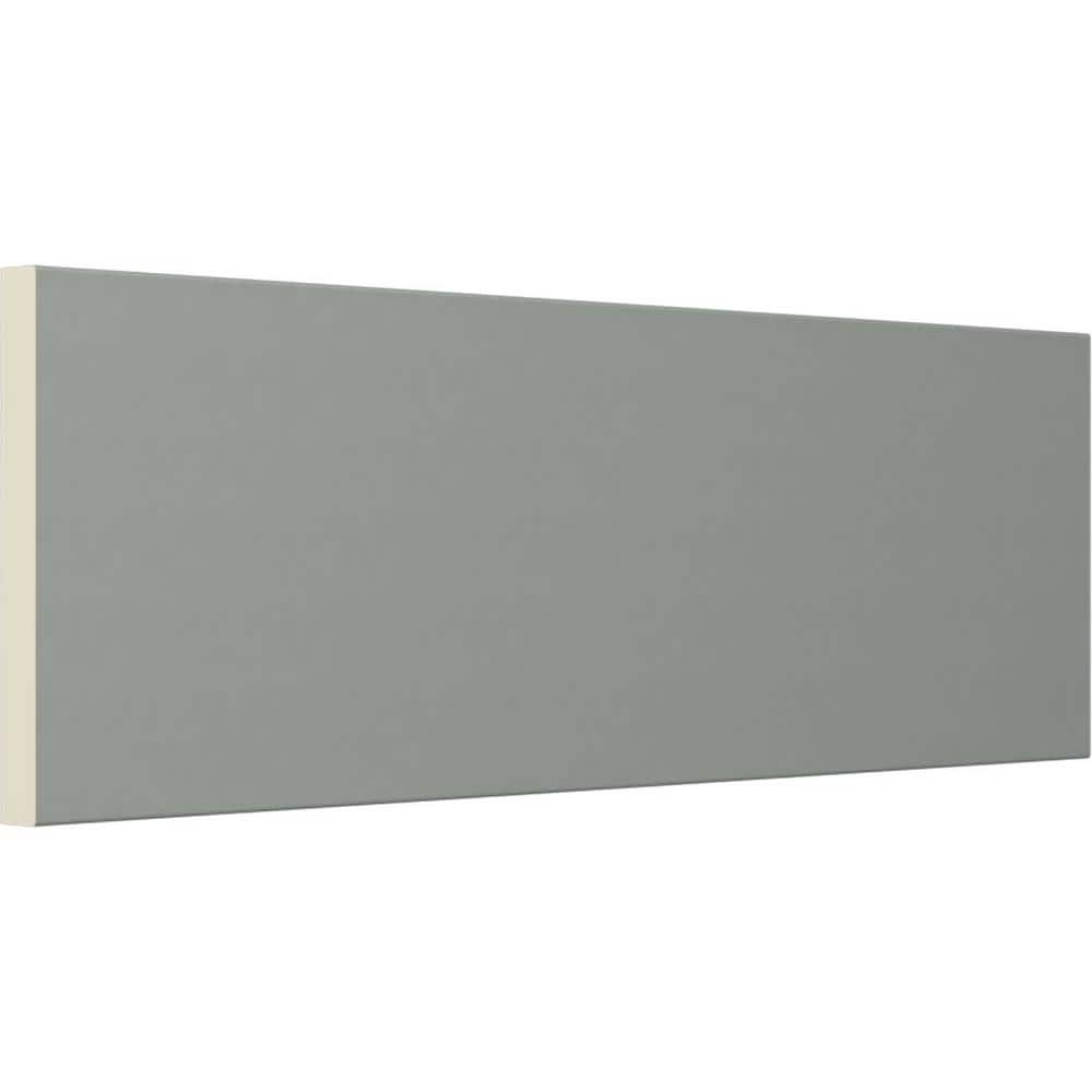 White Polyurethane Traditional Flat Trim Moulding 78.75"
