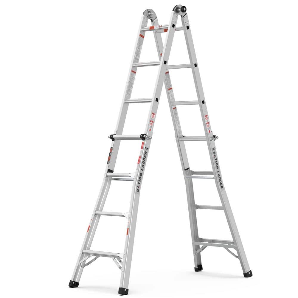14 ft. Aluminium Alloy Articulated Telescoping Multi-Position A-Type Extens