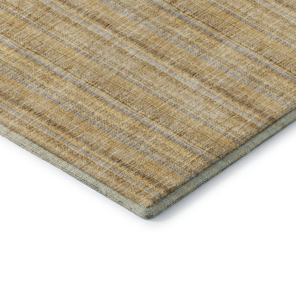 Mayfield Premium Machine Washable Abstract AMF982 Wheat 9 ft. x 12 ft. Area Rug