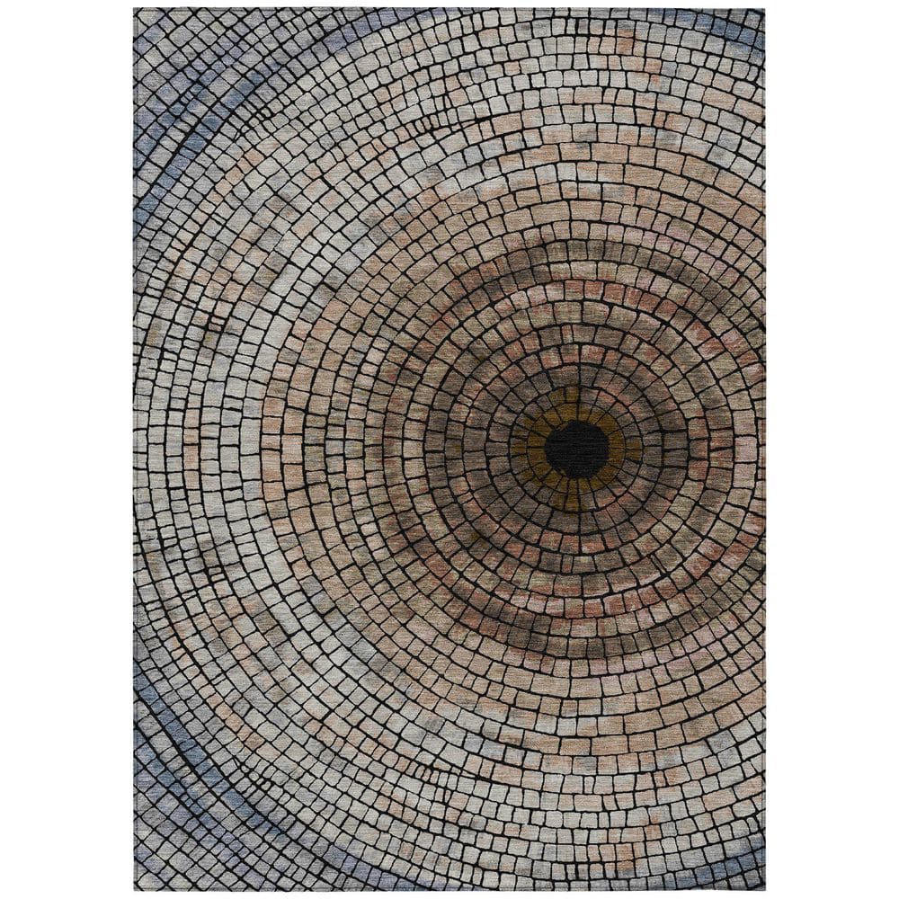 Chantille Machine Washable Indoor/Outdoor Abstract ACN2524 Beige 5 ft. x 7 ft. 6 in. Area Rug price history on PriceWatchPro