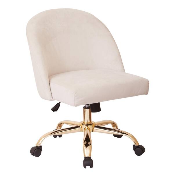 OS Home and Office Furniture Layton White Mid Back office Chair with