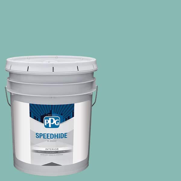 SPEEDHIDE 5 gal. PPG1141-4 Caribbean Green Ultra Flat Interior Paint