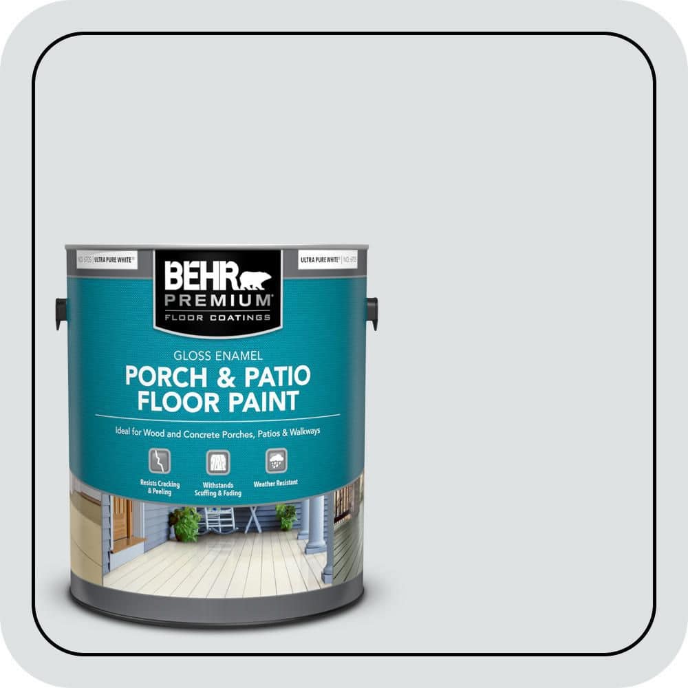 1 gal. #MQ3-27 Etched Glass Gloss Enamel Interior/Exterior Porch and Patio Floor Paint price history on PriceWatchPro