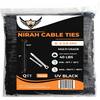 Ahfiwaso 1000Piece 8 in. Heavy Duty UV Resistant Nylon Cable Zip Ties with 40lb Tensile Strength for Indoor and Outdoor Use Black 27CPH041056