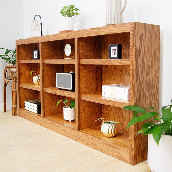 Concepts In Wood 36 in. Dry Oak Wood 9-shelf Standard
