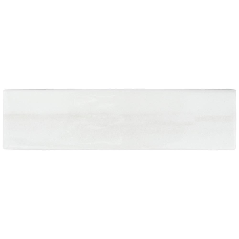 Blanc Glossy Ceramic 3x12 Subway Wall Tile