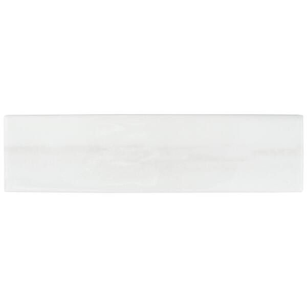 CRUZ BAY STUDIO Alpine 3in. x6in. Blanc Gloss Ceramic Subway Tile