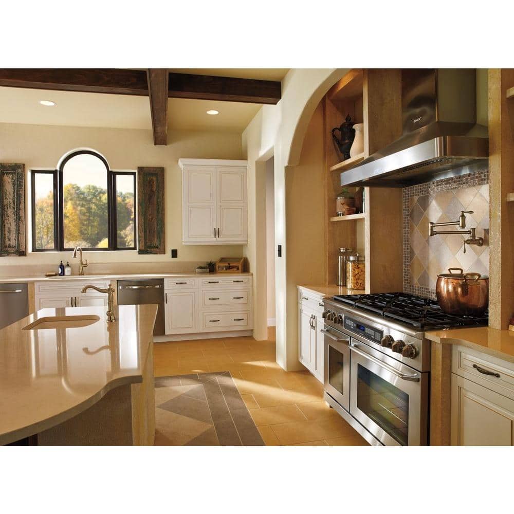 Elegant Cassidy Champagne Bronze Bar Faucet with 360-Degree Swivel
