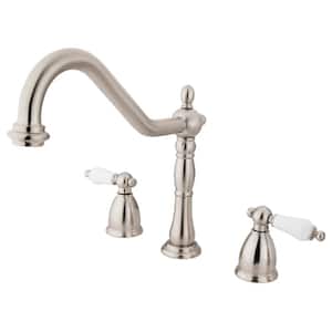 Heritage 2-Handle Standard Kitchen Faucet in Brushed Nickel
