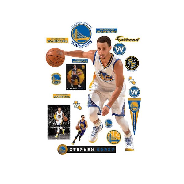 Fathead 71 in. H x 55 in. W Stephen Curry No. 30 Wall Mural