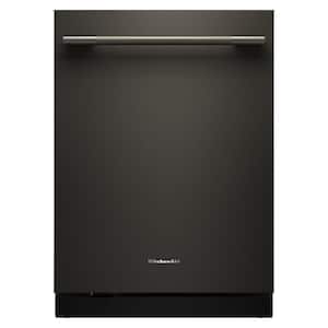 KitchenAid 24 in. Black Top Control Built-In Tall Tub