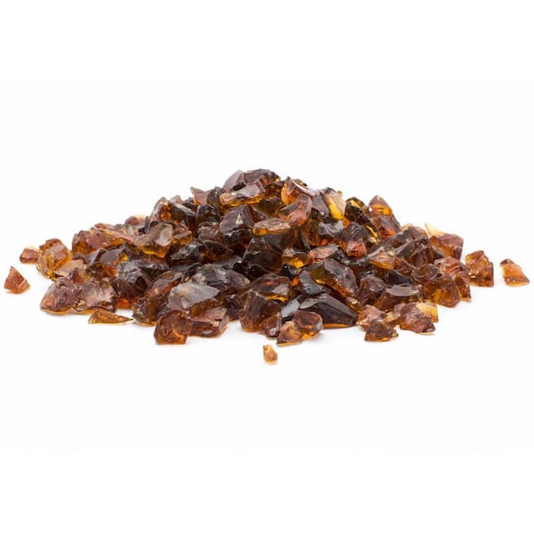 Margo Garden Products 1/2 in. 20 lb. Medium Amber Landscape Glass