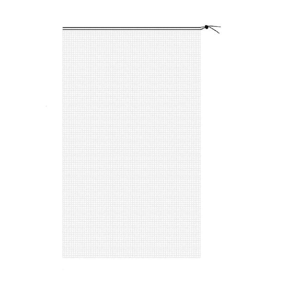 Insect Bird Barrier Netting Mesh Drawstring- 4.9 x 3.2 ft. for Plants (2 Pieces) in White