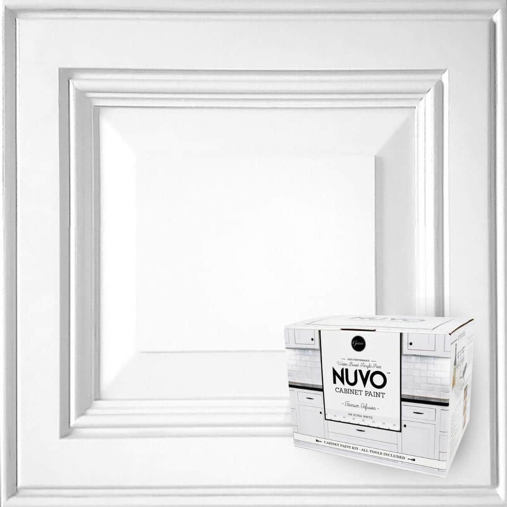 NuVo 2 qt. Titanium Infusion (White) Cabinet Paint Kit
