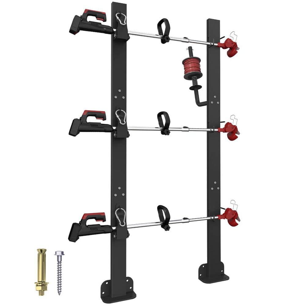 3 Place Weed Eater Rack with Lockable Hasp for Open Trailer, Trimmer Rack with Line Holder for Lawn Tools price history on PriceWatchPro