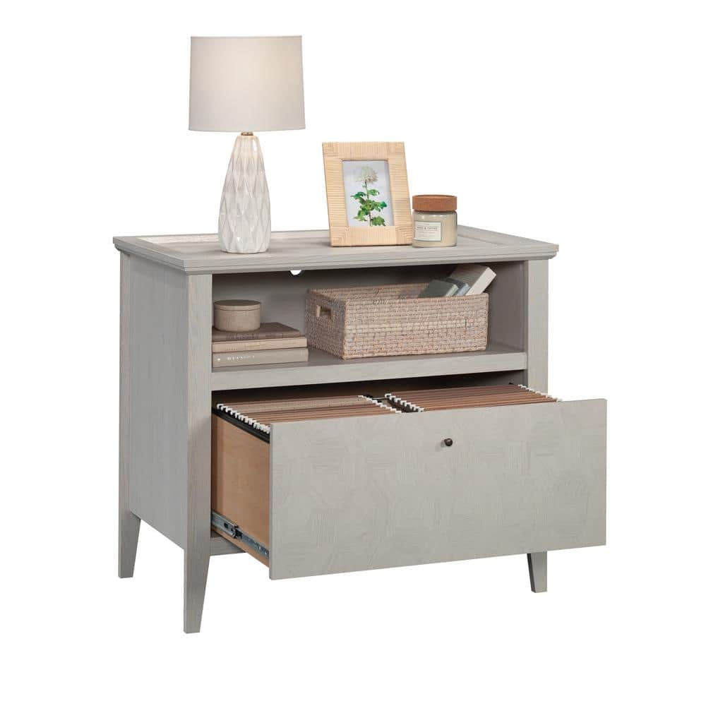 Glacier Oak 2-Drawer Lockable Lateral File Cabinet