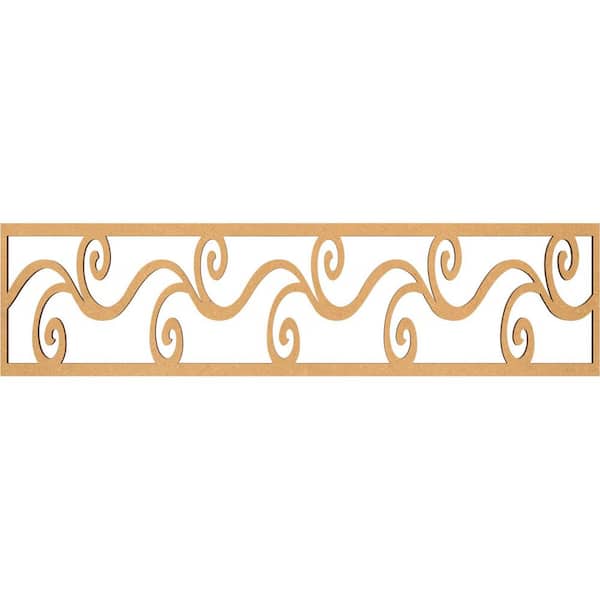 Ekena Millwork Tilden Fretwork 0.375 in. D x 47 in. W x 12 in. L MDF Wood Panel Moulding