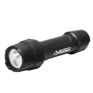 1000 Lumens Tough Stainless Steel Core Multi-Setting LED Flashlight, Impact and Water Resistant with Batteries