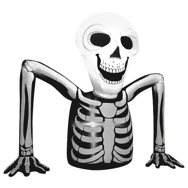 Joyfy 5 Ft. LED Halloween Skeleton Inflatable