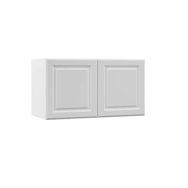 Hampton Bay Designer Series Elgin Assembled 33x18x24 in. Wall Kitchen Cabinet in White