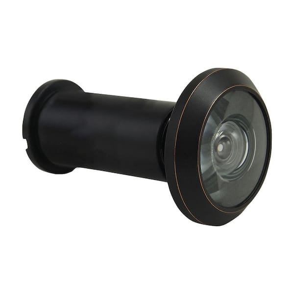 Accent Builders Hardware 200-Degree Oil Rubbed Bronze Door Viewer with Acrylic Lenses