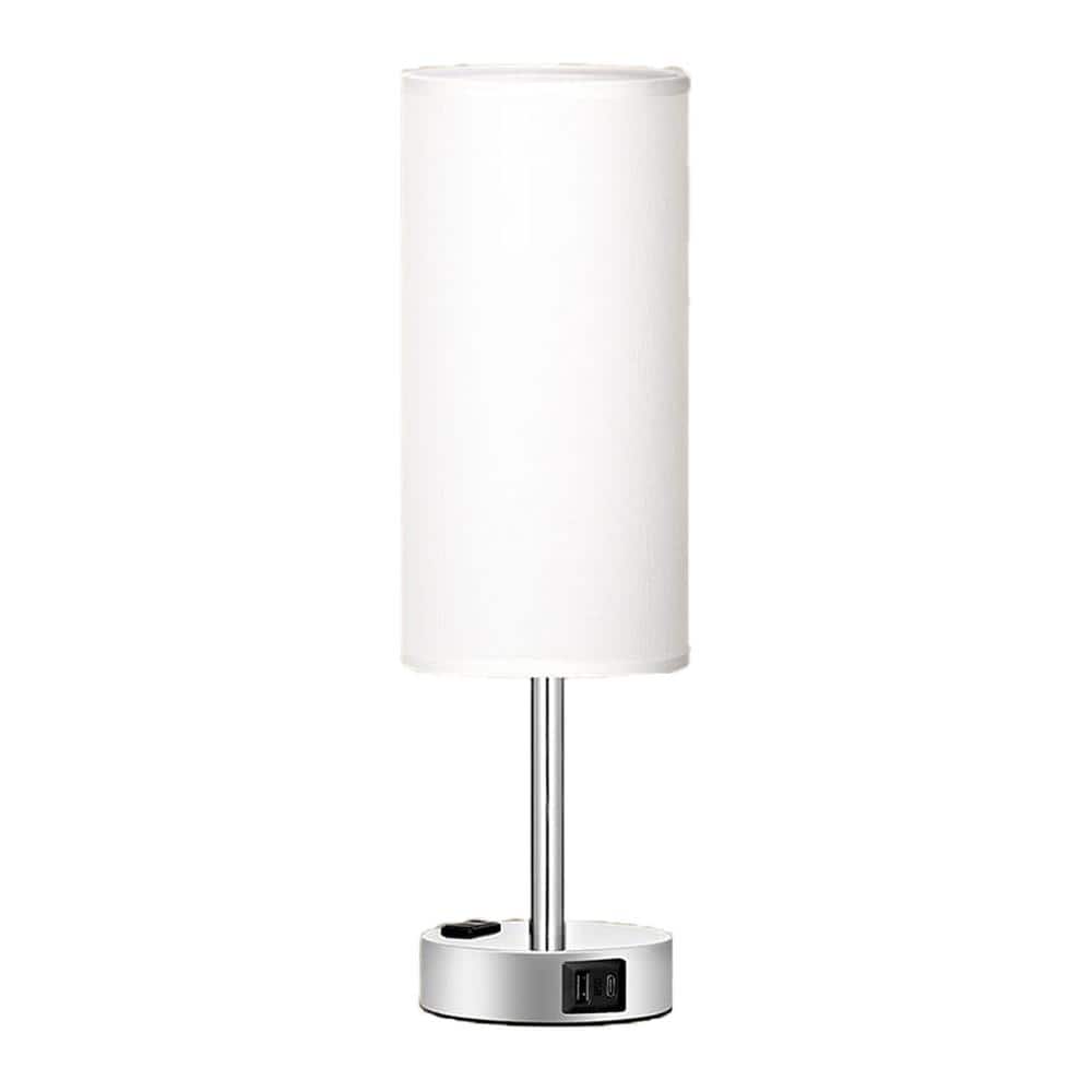 Plug and Play 14 in. Touch Silver Dimmable Integrated LED Task and Reading 