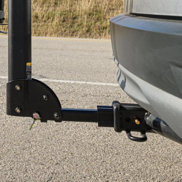 Trailer hitch adapter for bike clearance rack