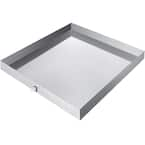 VEVOR 27 in. x 25 in. x 2.5 in. Washing Machine Pan 18-Gauge Thick ...