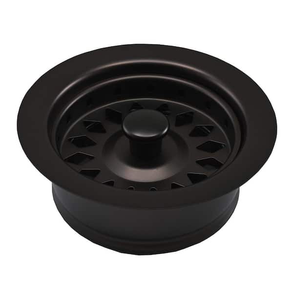 JONES STEPHENS Push-In Kitchen Garbage Disposal Assembly (Flange/Stopper/Strainer) in Oil Rubbed Bronze