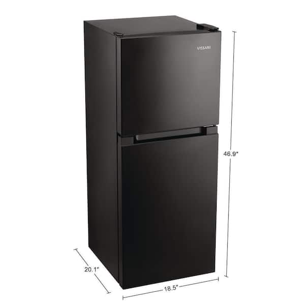 こ*ん様 VIST 158cm Vissani 4.5 cu. Ft. Mini Refrigerator with Glass Shelves, Top