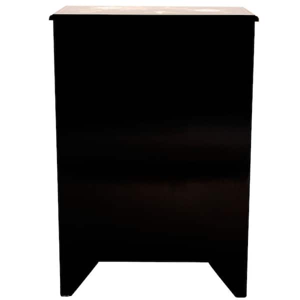 CFK88 展示品 キムデザインスタジオ ニューオールドライト Mサイズ 黒 Oriental Furniture Black Lacquer Royal Ladies Half-Round