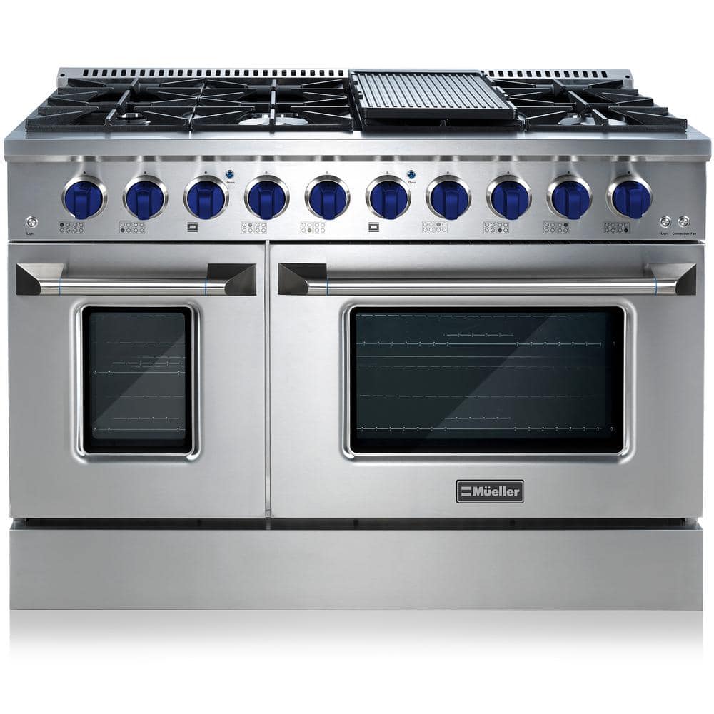 https://images.thdstatic.com/productImages/ad632bb8-021d-4ac4-ba1c-f203b37c83ef/svn/stainless-steel-mueller-double-oven-gas-ranges-gr-670b-64_1000.jpg