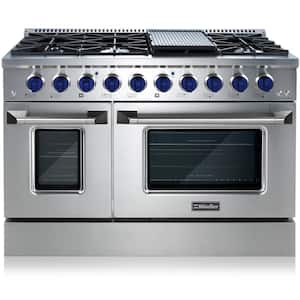 Thor Kitchen 6.8 cu ft Freestanding Double Oven Convection Gas Range  Stainless Steel LRG4807U - Best Buy