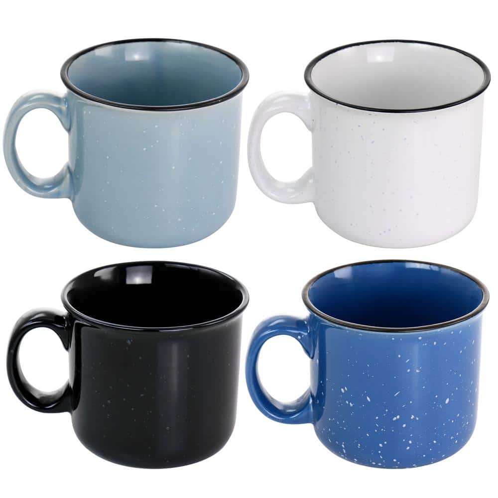 Mr. Colebrook Speckled Ceramic 18oz Mug Set in Assorted Colors