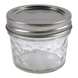 4 oz. Quilted Jelly Glass Canning Jar (2 packs of 12)