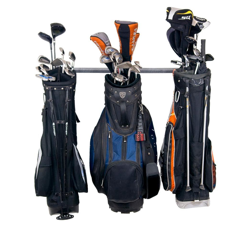 Monkey Bars Powder Coat Steel 3-Bag Golf Bag Organizer 04003 - The Home  Depot