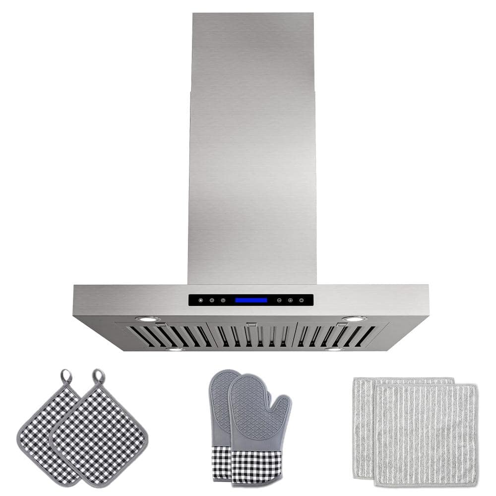 36 in. 600 CFM Ducted Island Range Hood with Remote, Touch Control LCD, Long-Term Warranty in Stainless Steel price history on PriceWatchPro