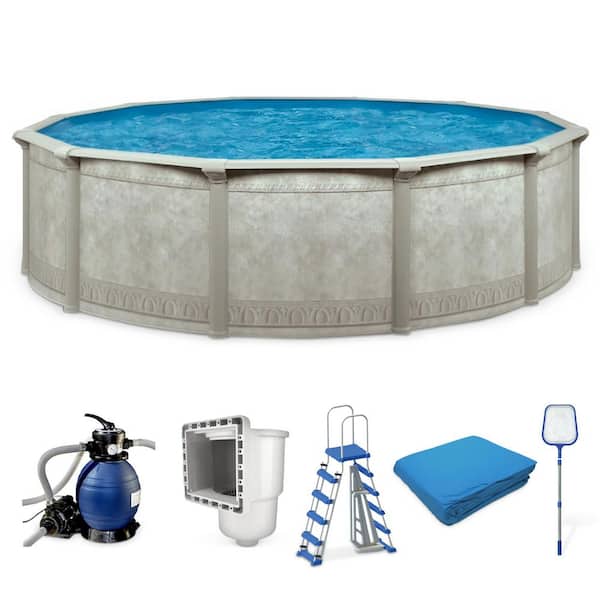 AQUARIAN Marion 12 ft. x 18 ft. Oval 52 in. Deep Hard Sided