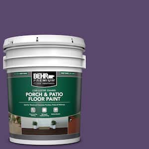 5 gal. #P570-7 Proper Purple Low-Lustre Enamel Interior/Exterior Porch and Patio Floor Paint